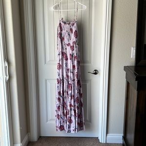 “Free People” Maxi dress lavender with flowers